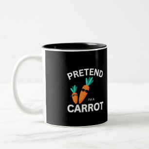 Pretend I'm a Carrot Two-Tone Coffee Mug