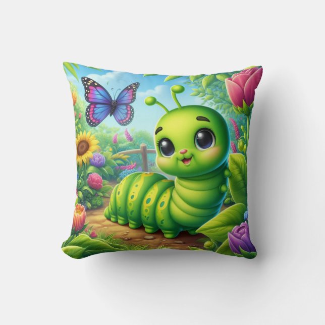 Pretend I'm A Caterpillar Adults Kids  Cushion (Front)