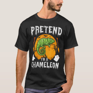 Pretend I'm A Chameleon Costume Halloween Party T-Shirt
