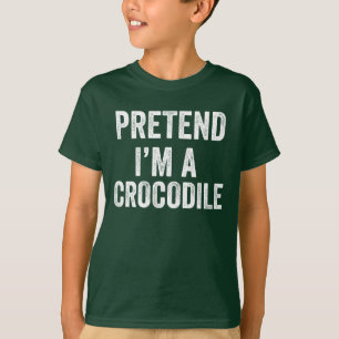 Pretend I'm A Crocodile funny Halloween Costume T-Shirt
