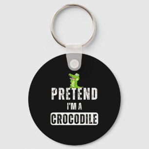 Pretend I'm A Crocodile Lazy Halloween Easy Costum Key Ring