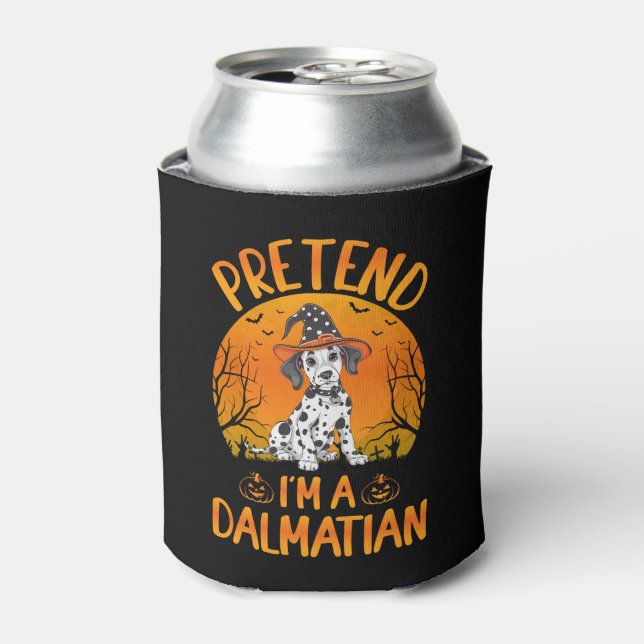 Pretend i'm a Dalmatian Dog Halloween (1) Can Cooler (Can Front)