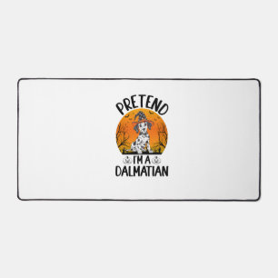Pretend i'm a Dalmatian Dog Halloween (3) Desk Mat