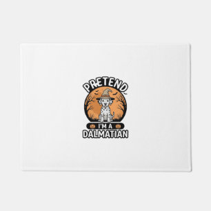 Pretend Im a Dalmatian Halloween Dog Design_1 Doormat