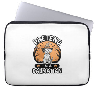 Pretend Im a Dalmatian Halloween Dog Design_1 Laptop Sleeve