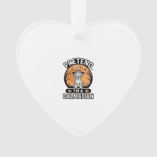Pretend Im a Dalmatian Halloween Dog Design_1 Ornament