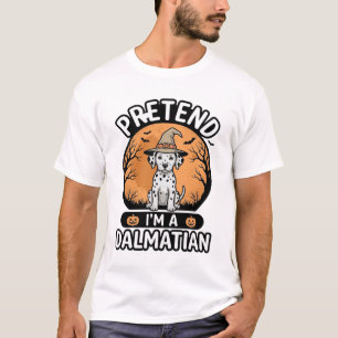 Pretend Im a Dalmatian Halloween Dog Design_1 T-Shirt