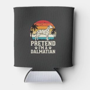Pretend I'm A Dalmatian Retro Dog Can Cooler