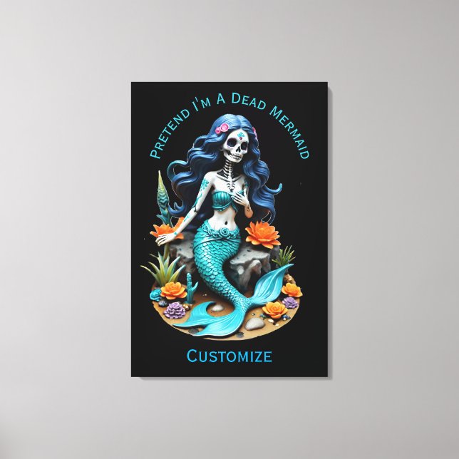 Pretend I'm A Dead Mermaid Thunder_Cove Canvas Print (Front)