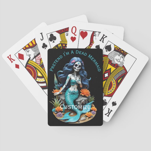 Pretend I'm A Dead Mermaid Thunder_Cove Playing Cards (Back)