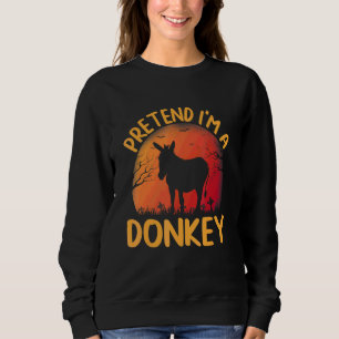 Pretend I'm a Donkey Group Matching Halloween Holi Sweatshirt