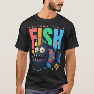 Pretend I'm A Fish Funny Deep Sea Anglerfish Boys  T-Shirt