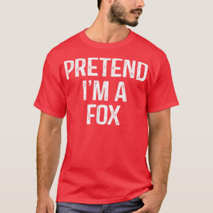 Pretend Im A Fo Funny Lazy Halloween Costume 2022 T-Shirt