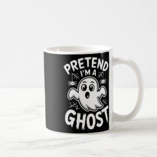 Pretend I'm A Ghost Funny Halloween Look For Kids Coffee Mug