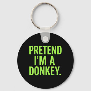 Pretend Im A Lazy Funny Halloween Costume Key Ring