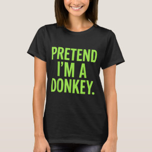 Pretend Im A Lazy Funny Halloween Costume T-Shirt