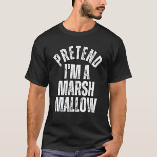 Pretend I'm a Marshmallow  Lazy Halloween Costume T-Shirt