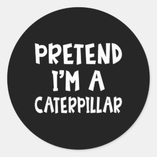 Pretend Im A Matching Costume Lazy Halloween Classic Round Sticker