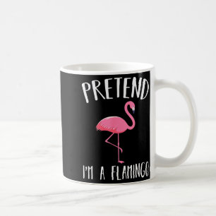 Pretend I'm A Nk Flamingo Funny Halloween Costume  Coffee Mug