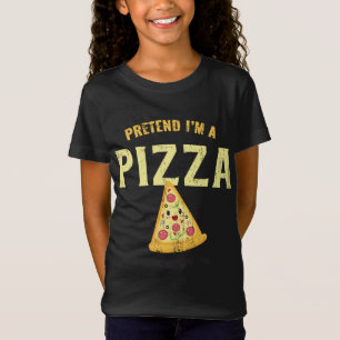 Pretend I'm A Pizza, Funny Halloween Party Costume T-Shirt