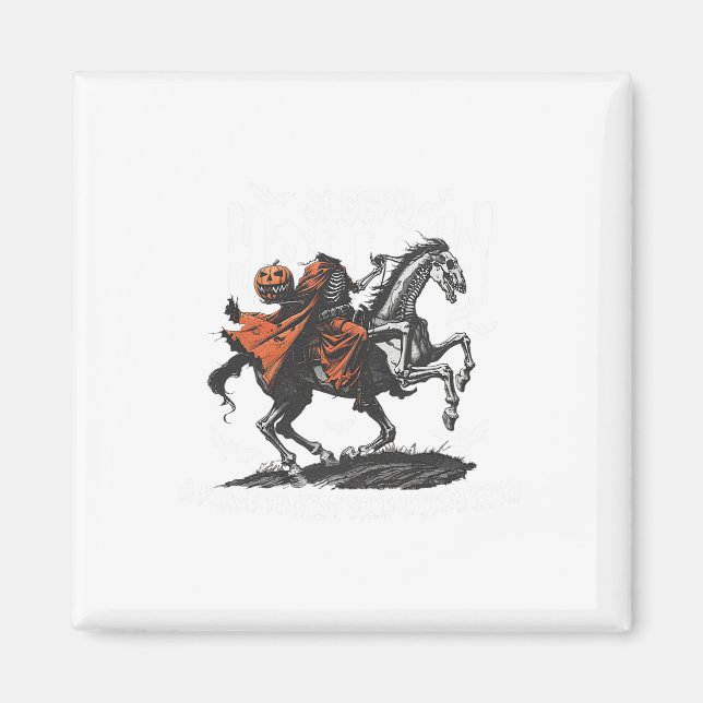 Pretend I'm A Pumpkin Funny Matching Couples Hallo Magnet (Front)