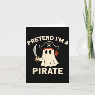 Pretend I'm A Rate Funny Halloween Ghost Costume M Card