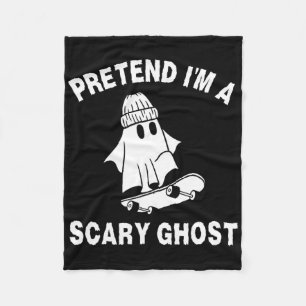 Pretend I'm A Scary Ghost Halloween Costume 2 Fleece Blanket
