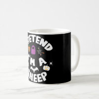 Pretend I'm A Sheep Funny Halloween Costume Gift
