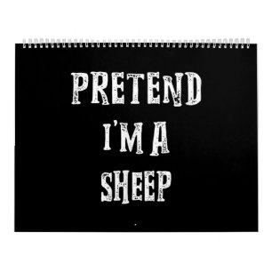Pretend Im A Sheep Halloween Best Present Calendar