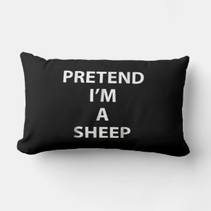 Pretend im a sheep   halloween funny party gift lumbar cushion