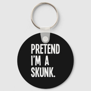 Pretend I'm A Skunk Funny Halloween Party Costume  Key Ring