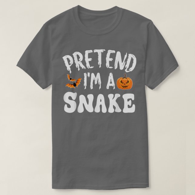 Pretend Im A Snake Halloween Costume Men Women Kid T-Shirt (Design Front)