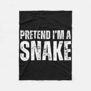 Pretend I'm A Snake Lazy Halloween Costume 1  Fleece Blanket