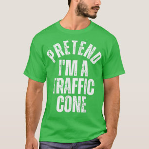 Pretend I'm a Traffic Cone Vintage Lazy Halloween T-Shirt