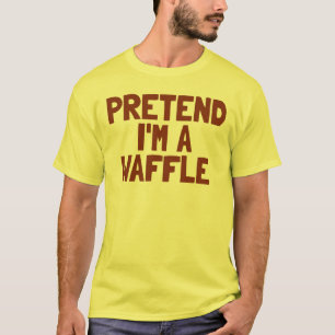 Pretend I'm A Waffle Costume Breakfast Halloween T-Shirt