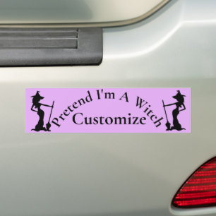 Pretend I'm A Witch Thunder_Cove Bumper Sticker