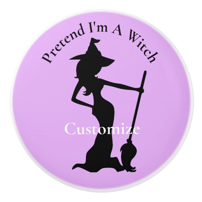 Pretend I'm A Witch Thunder_Cove Ceramic Knob (Front)