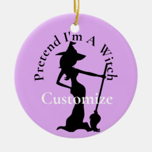 Pretend I'm A Witch Thunder_Cove Ceramic Tree Decoration