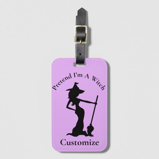 Pretend I'm A Witch Thunder_Cove Luggage Tag (Front Vertical)