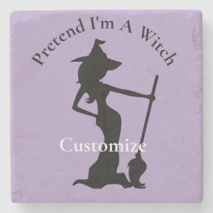 Pretend I'm A Witch Thunder_Cove Stone Coaster