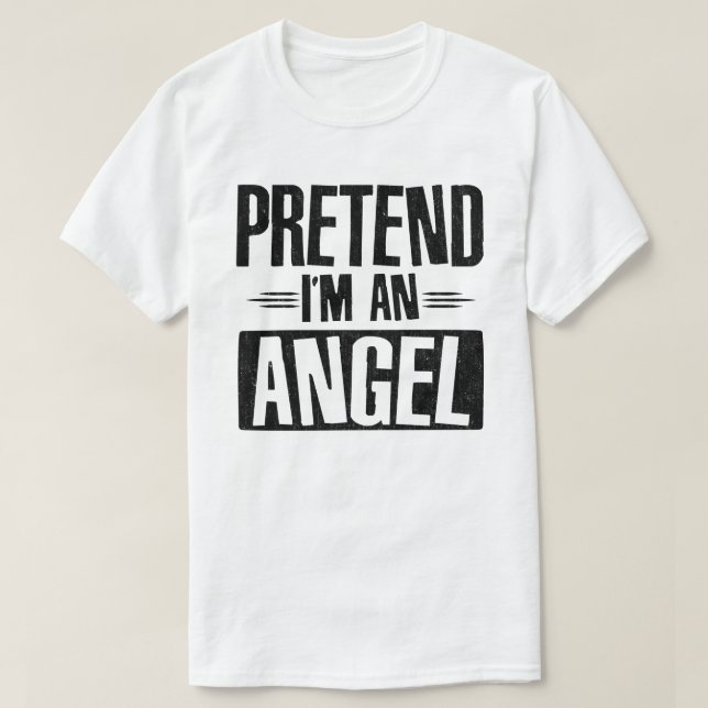 Pretend I'm An Almond Nut Lazy Halloween Costume T-Shirt (Design Front)