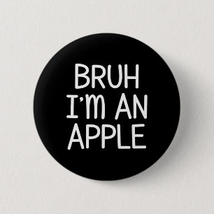 Pretend I'm An Apple Funny Lazy Halloween Costume 6 Cm Round Badge