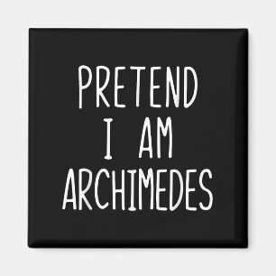 Pretend Im Archimedes Costume Halloween Lazy Adult Magnet