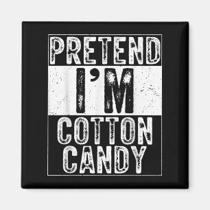 Pretend I'm Cotton Candy Family Women Men Costume Magnet