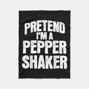Pretend I'm Pepper Shaker Funny Matching Halloween Fleece Blanket