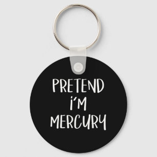 Pretend Mercury Costume Funny Planet Halloween Key Ring