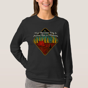 Pretend You're Homeless Camping Camper Humour Sum T-Shirt