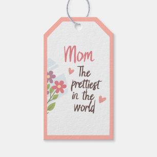 Prettiest Mum Gift Tag – Floral Mother's Day