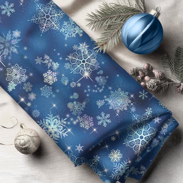 Prettiest Snowflakes Pattern Blue ID846 Tote Bag Fabric (Creator Uploaded)