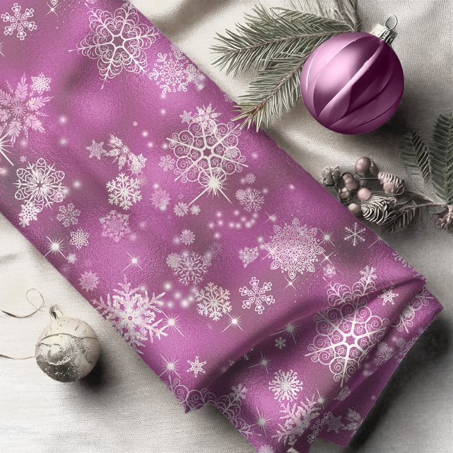 Prettiest Snowflakes Pattern Orchid Pink ID846 Fabric (Creator Uploaded)